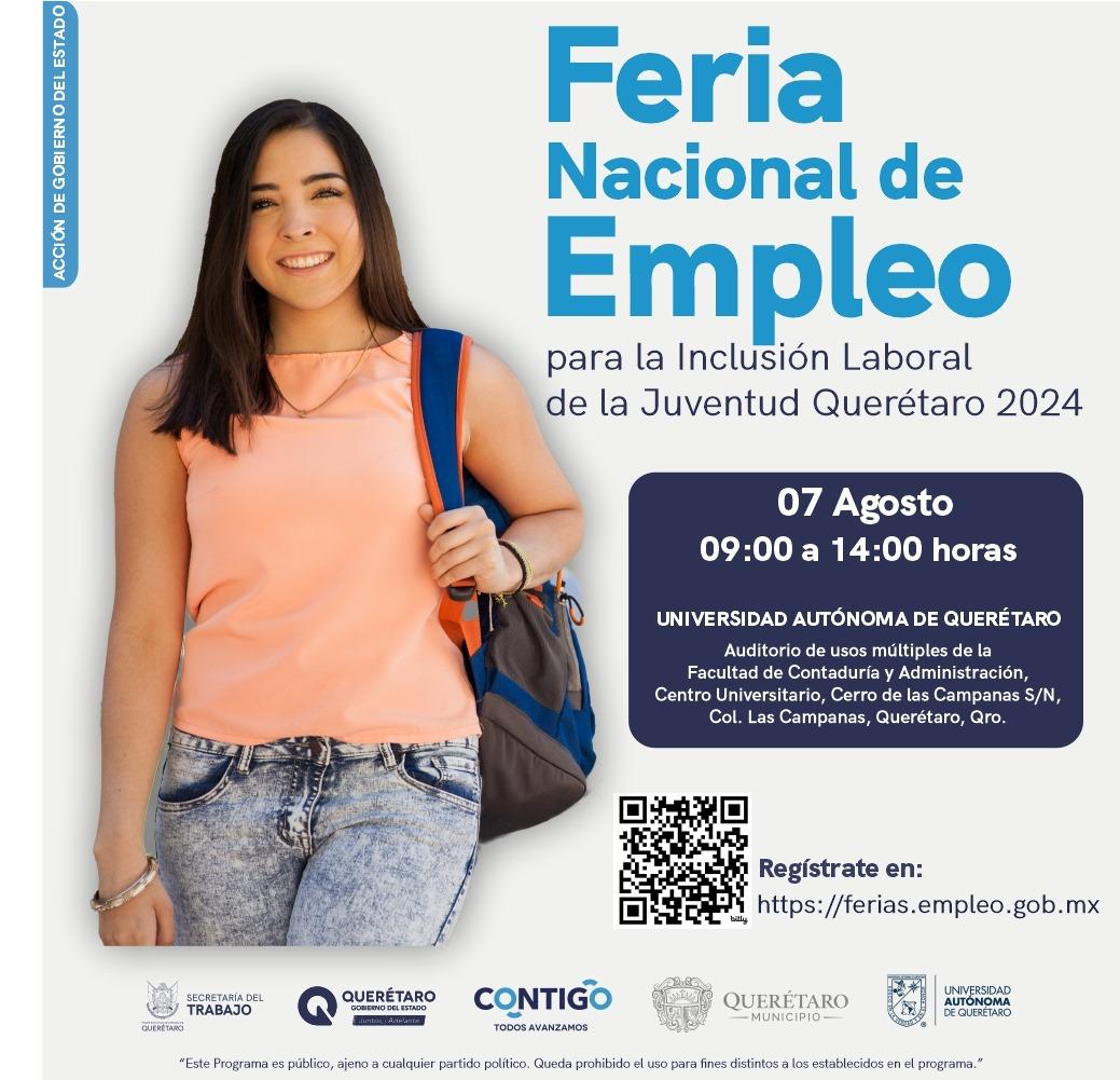 1Mas-de-mil-vacantes-en-Feria-de-Empleo-para-la-Inclusion-Laboral-de-la-Juventud-Queretaro Más de mil vacantes en Feria de Empleo para la Inclusión Laboral de la Juventud Querétaro