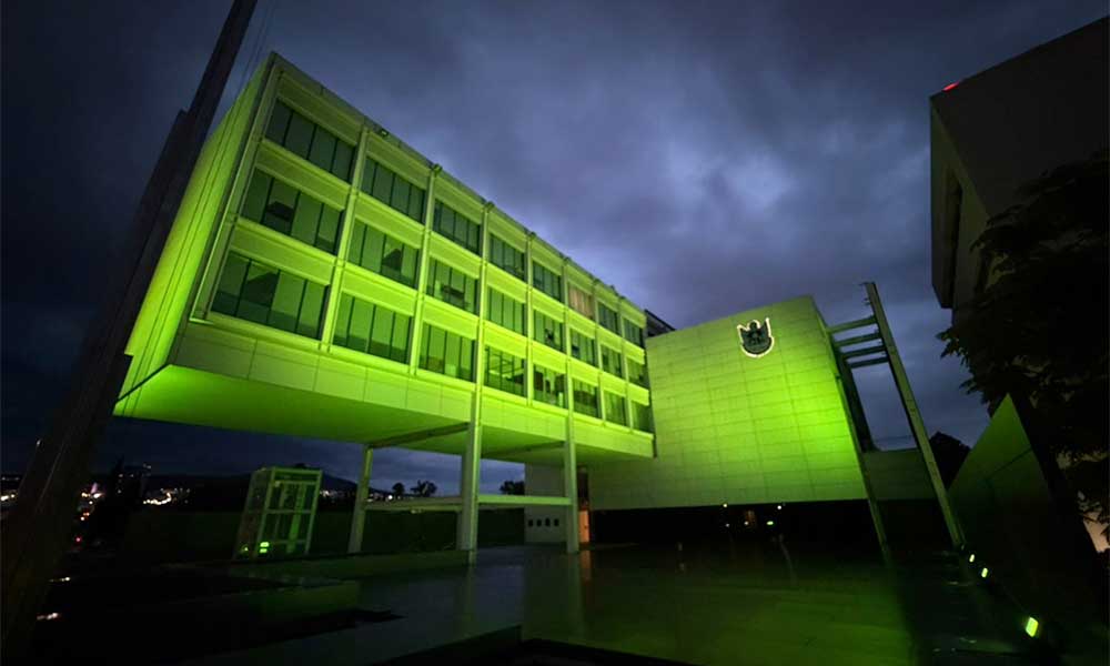 Compromiso-verde ¡Compromiso verde! Iluminan el Congreso de Querétaro por el Día Mundial del Medio Ambiente